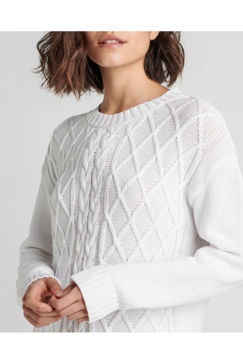 Knitted tricot jumper with...