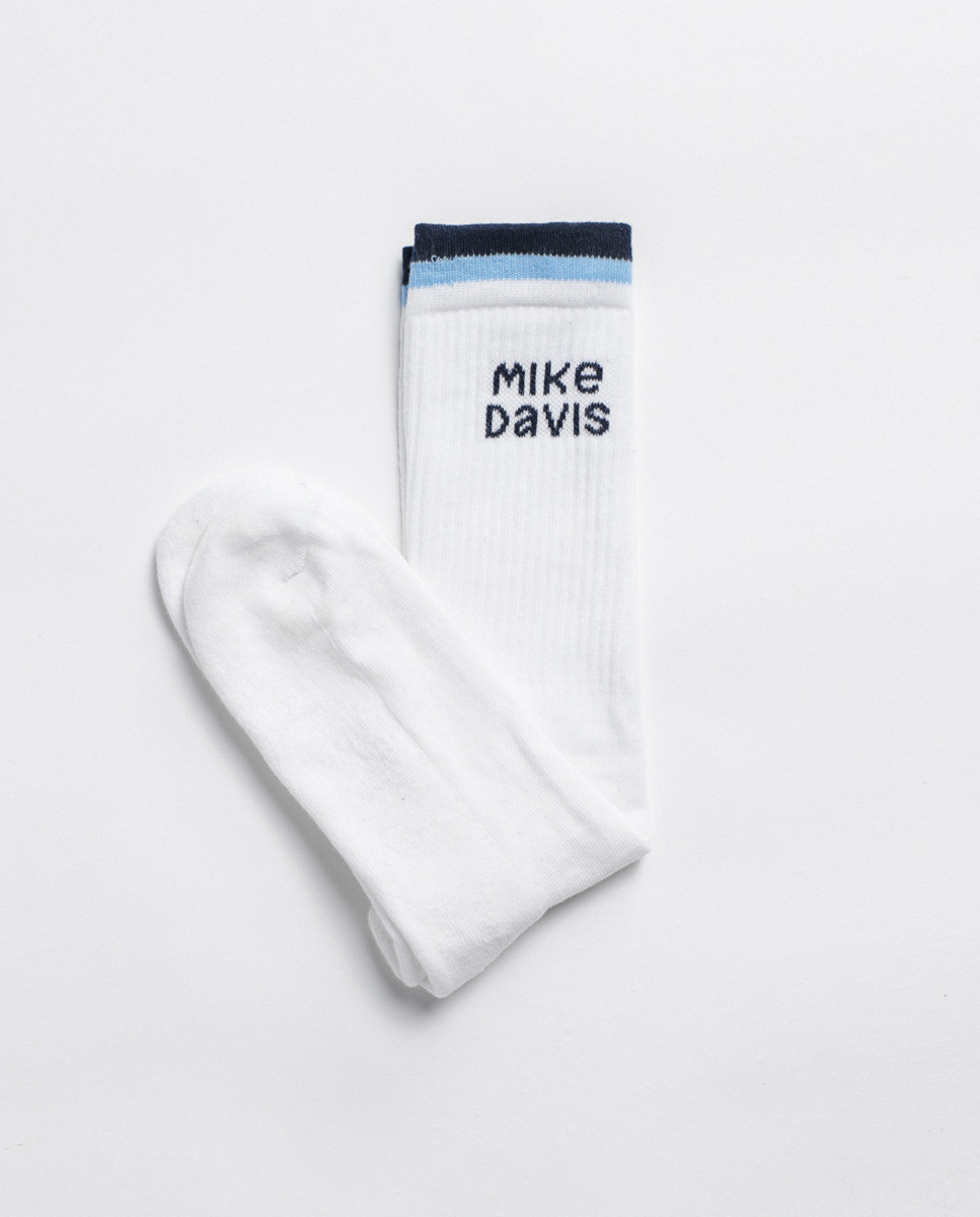 Jacquard Striped Socks Mike Davis