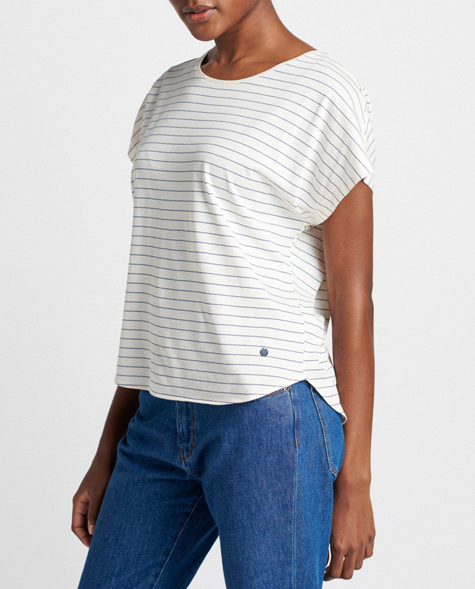 Striped T-shirt in jersey knit