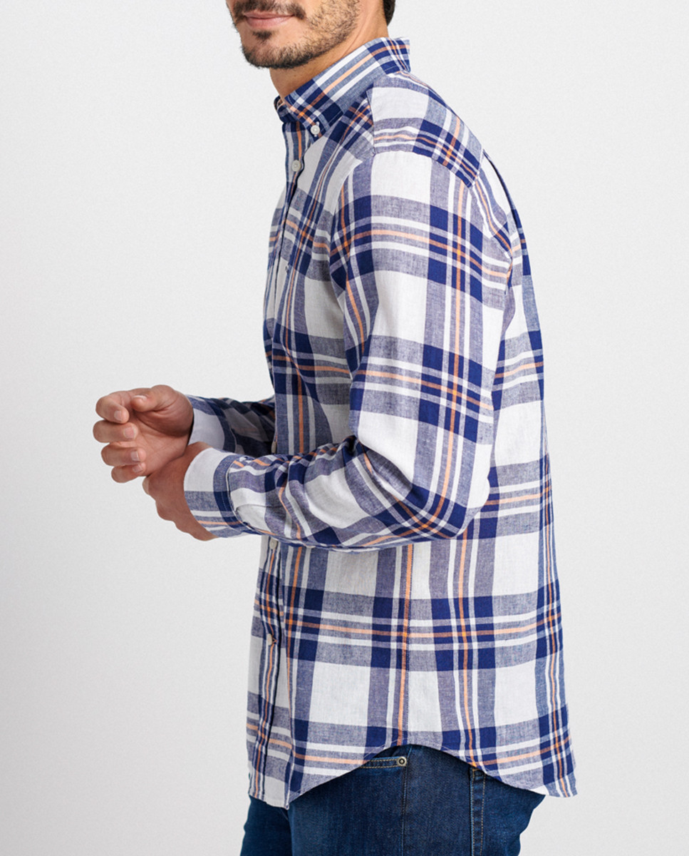 Regular fit shirt in check fabric