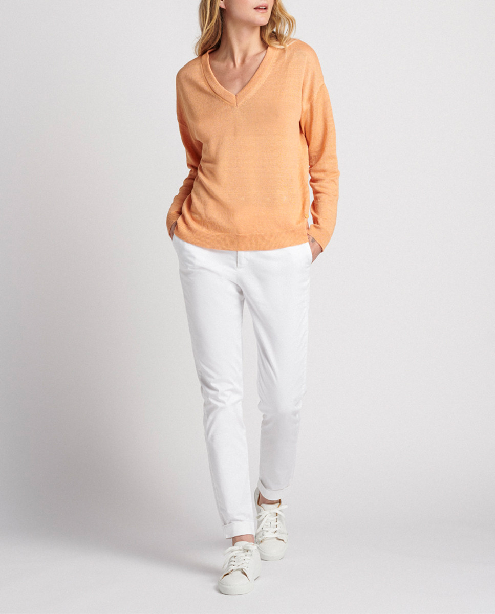 Sweater with billowing neckline 100%...