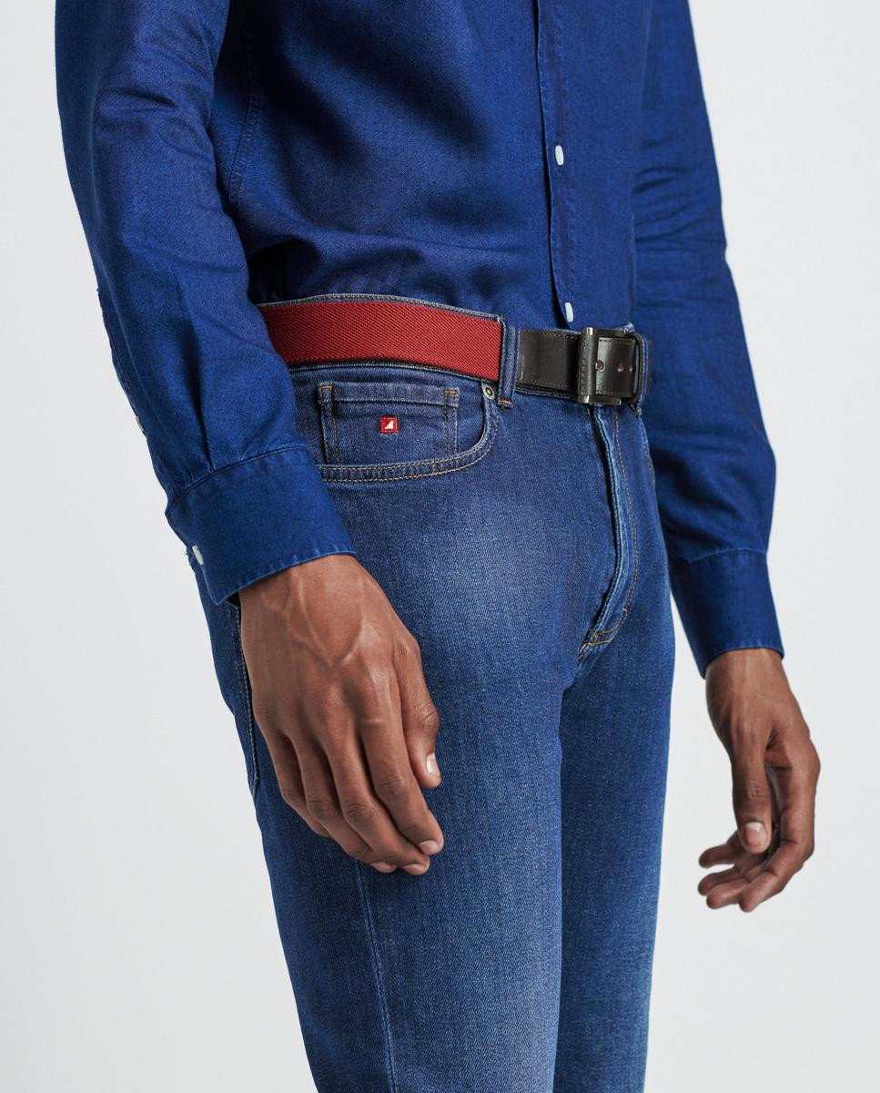 Belt with elastic strap and details...