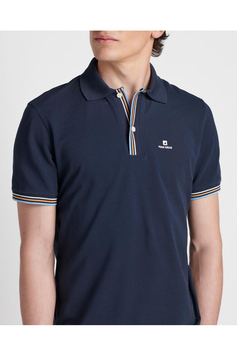 Straight Stripe Piquet Polo...