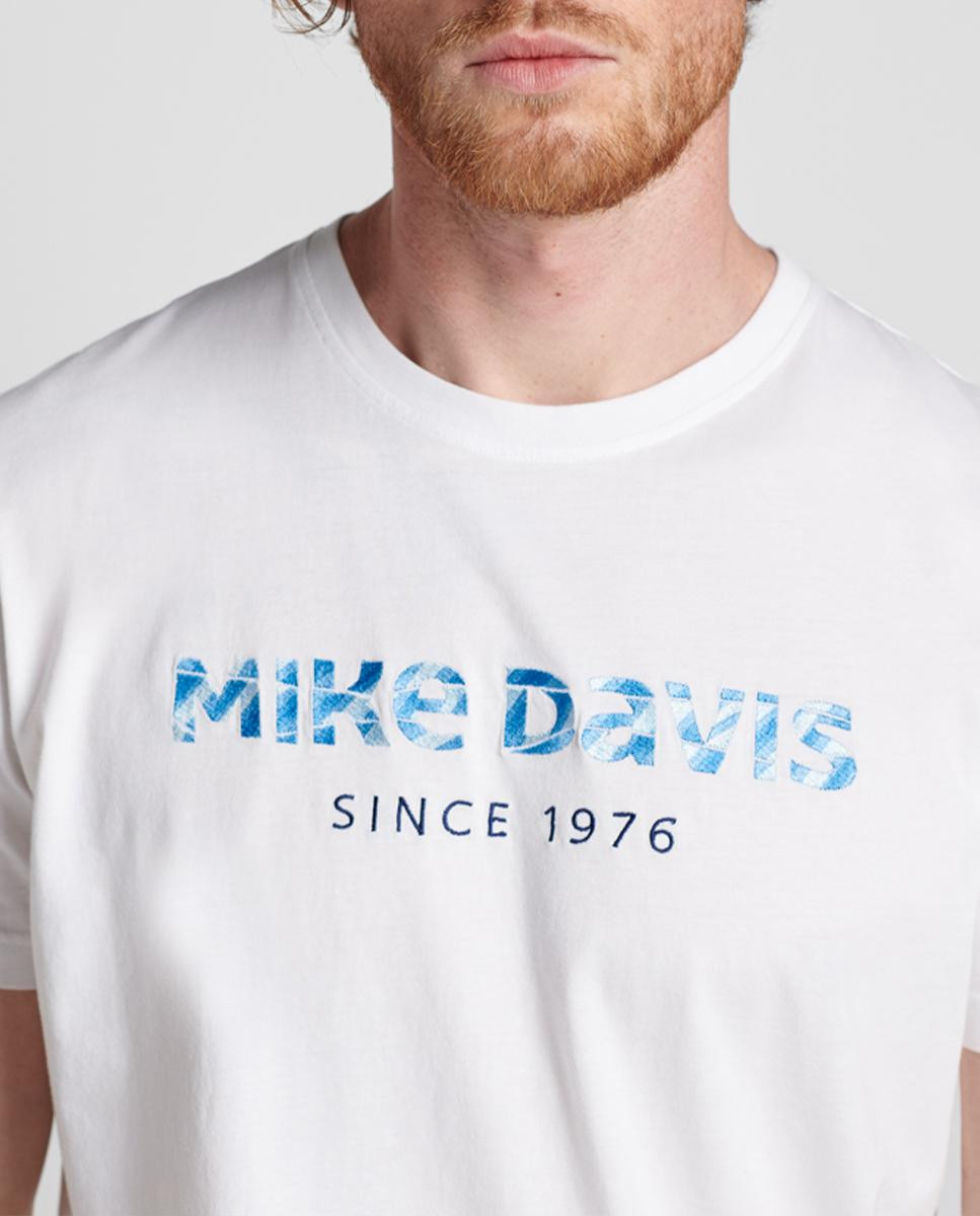 Camiseta de punto bordada Mike Davis...