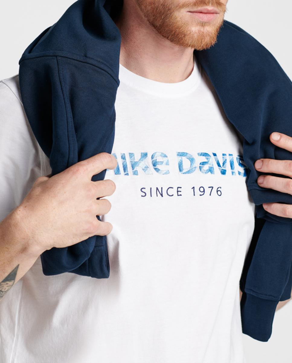 Camiseta de punto bordada Mike Davis...