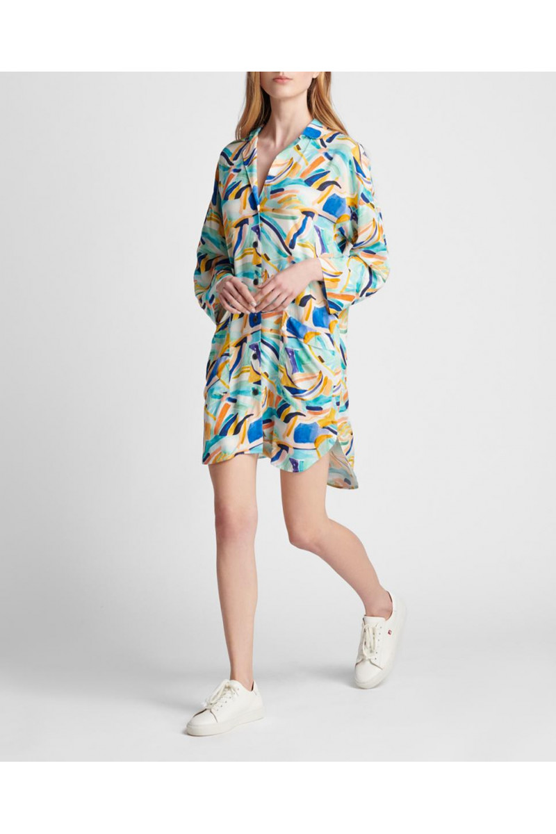 Abstract Printed Dress