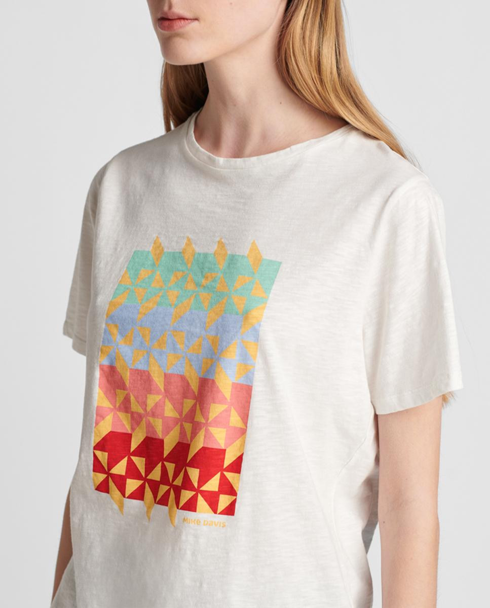 T-Shirt Estampado Geométrico