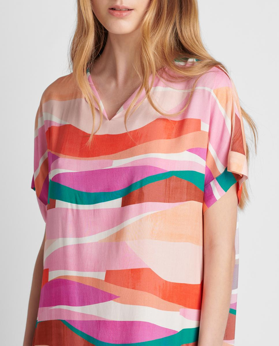 Multicolored printed dress