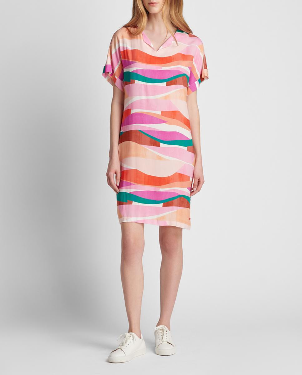 Multicolored printed dress