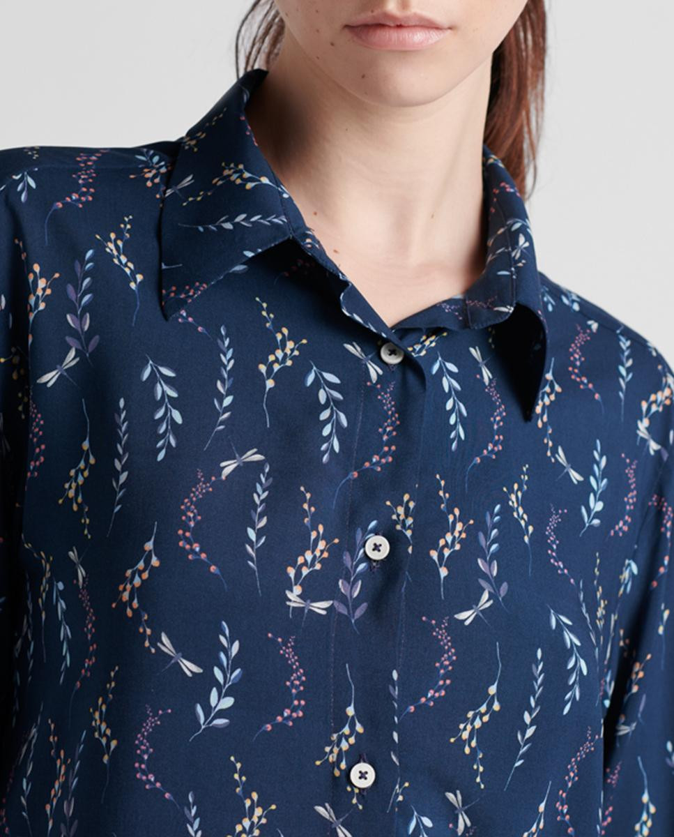 Shirt with Flower Print