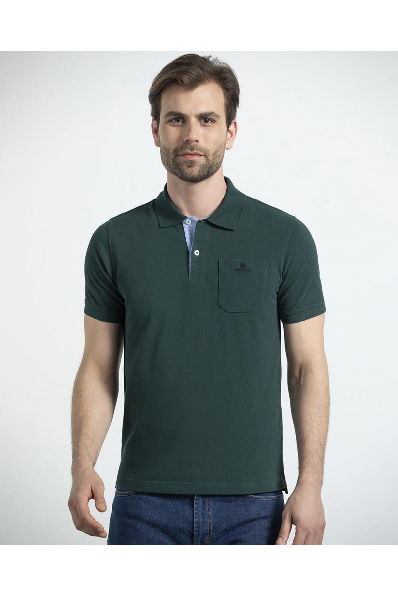 Piquet Polo with Pocket and...
