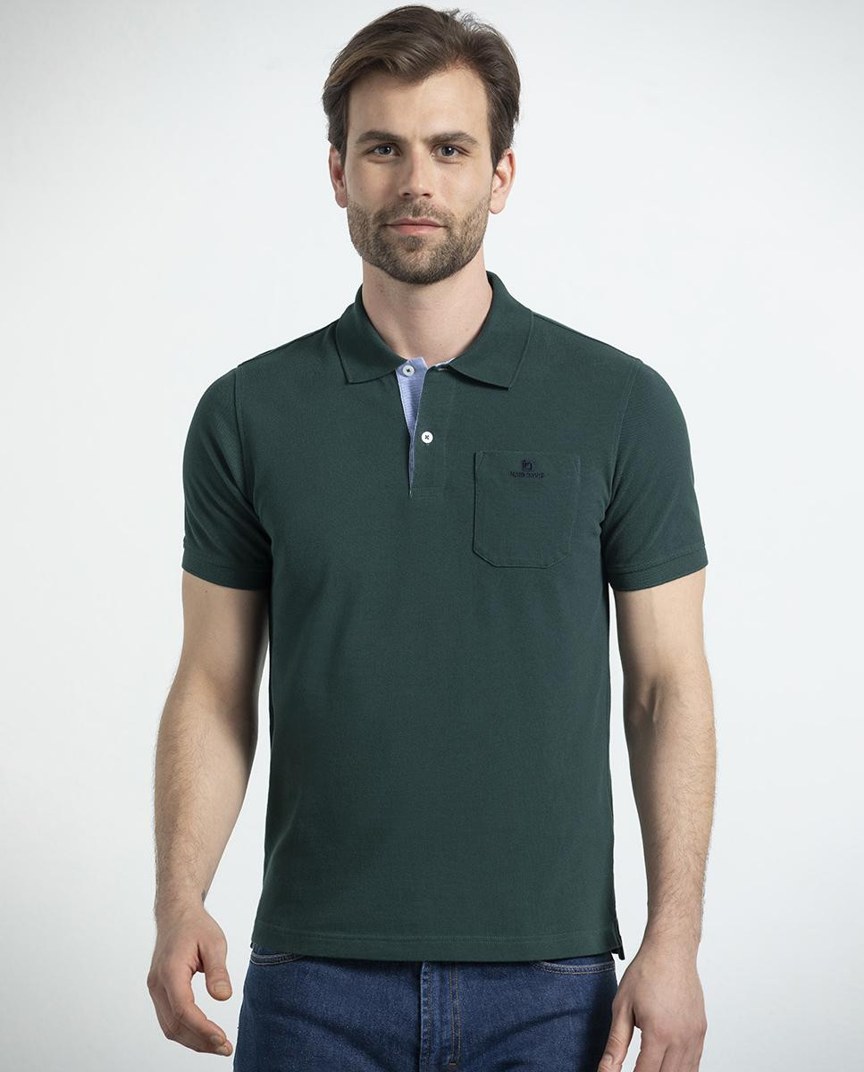 Piquet Polo with Pocket and Fabric...