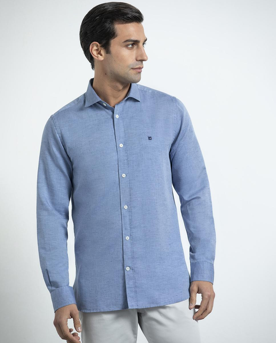 Cotton / Linen Shirt - Slim Fit