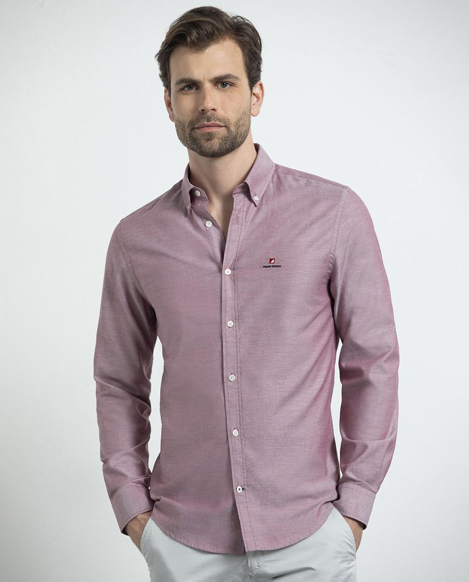 ADN Embroidered Oxford Slim Shirt