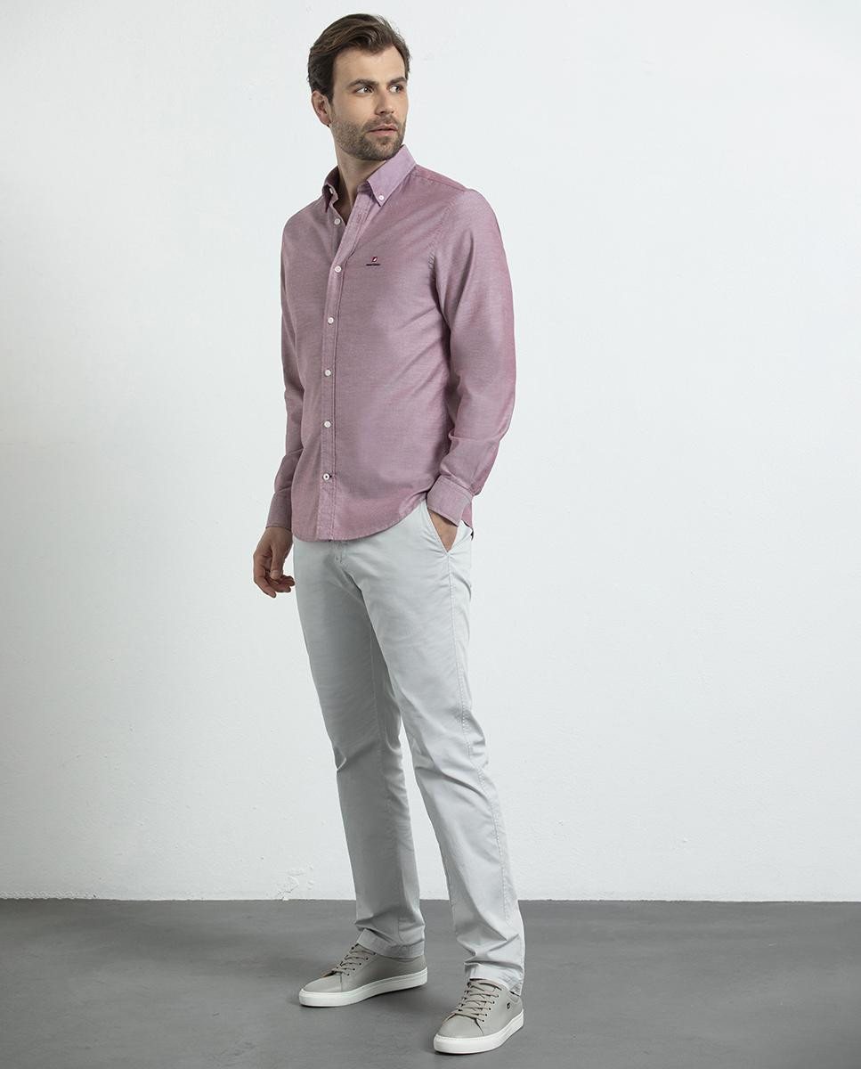 ADN Embroidered Oxford Slim Shirt