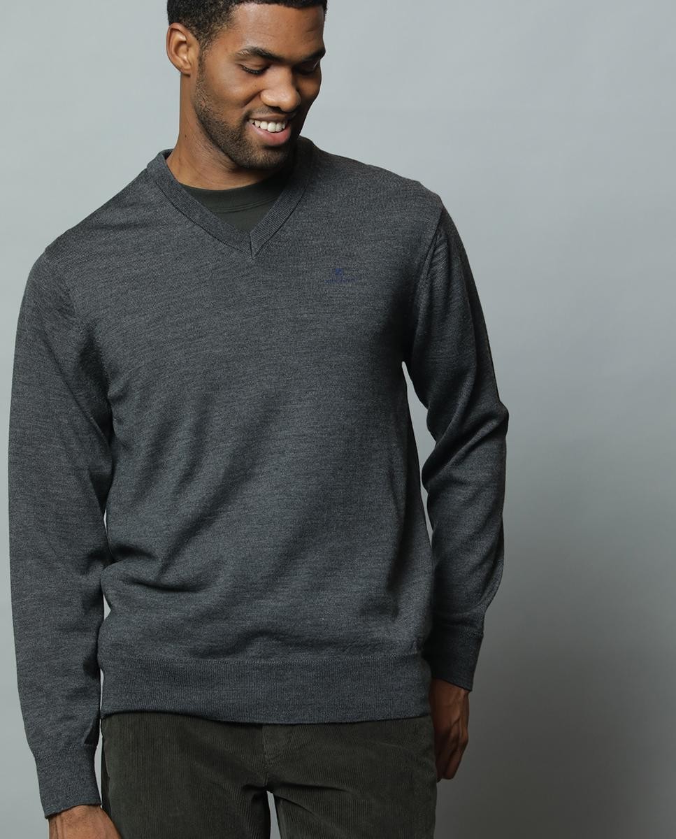 V'Neck Extrafine Merino Wool