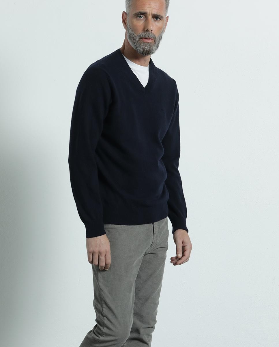 V'Neck Extrafine Lambswool Essential