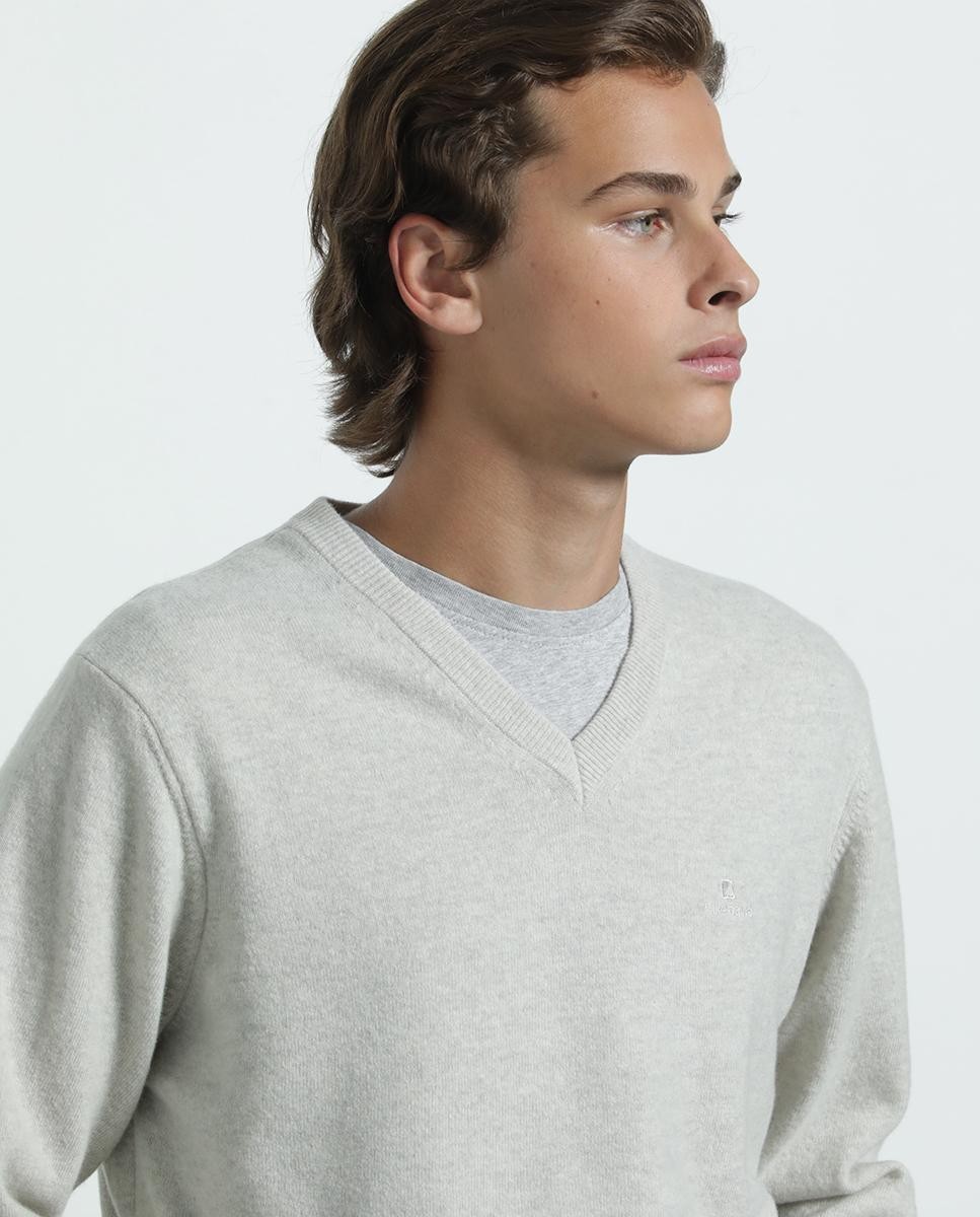 V'Neck Extrafine Lambswool Essential