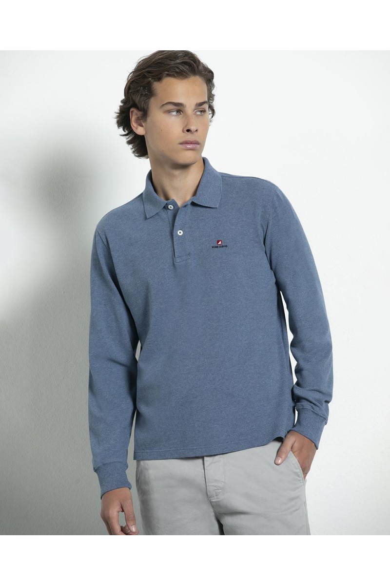 Long Sleeve Piquet Polo -...