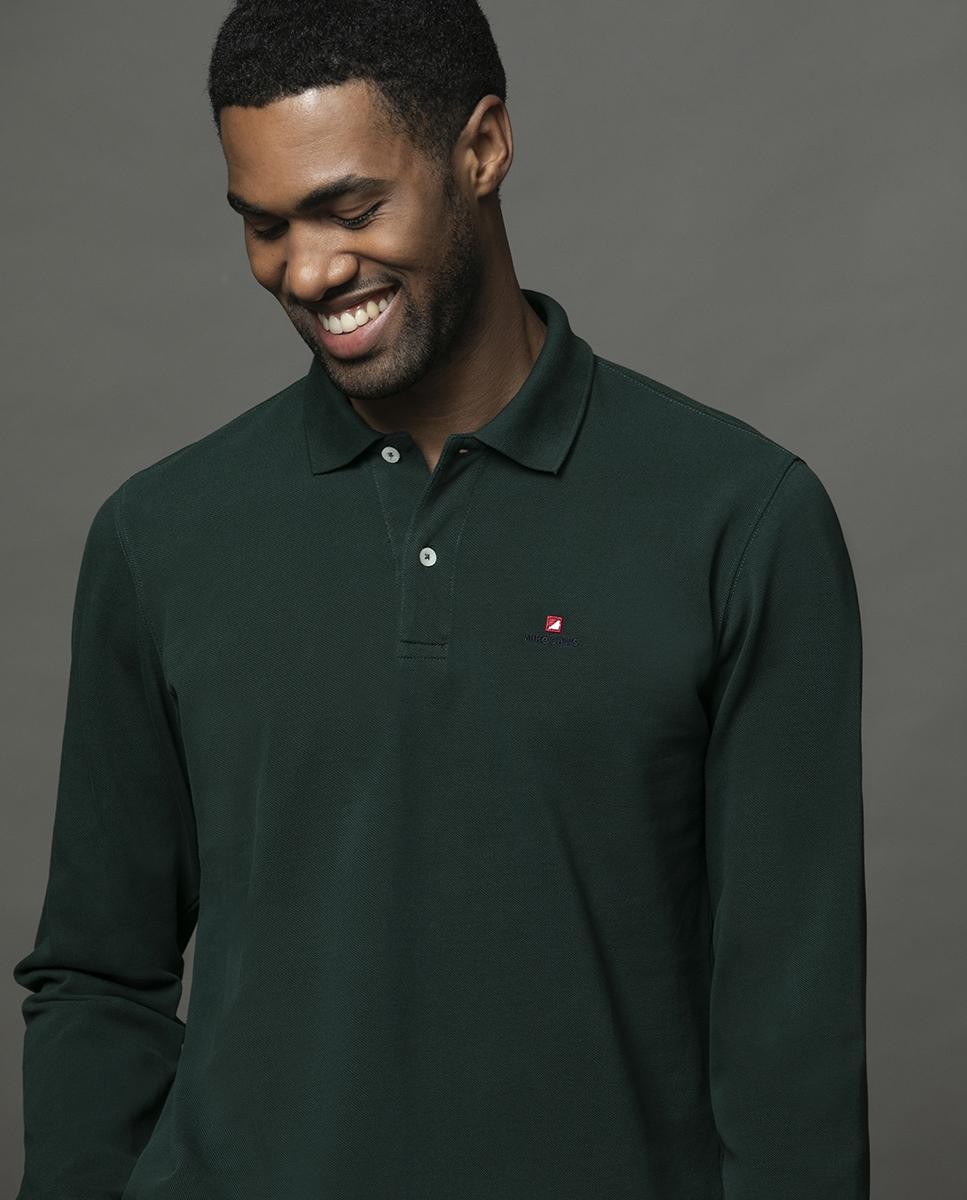 Long Sleeve Piquet Polo - Regular