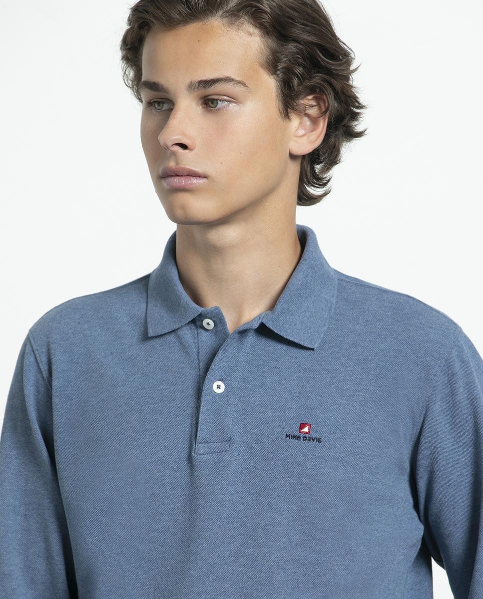 Long Sleeve Piquet Polo - Regular