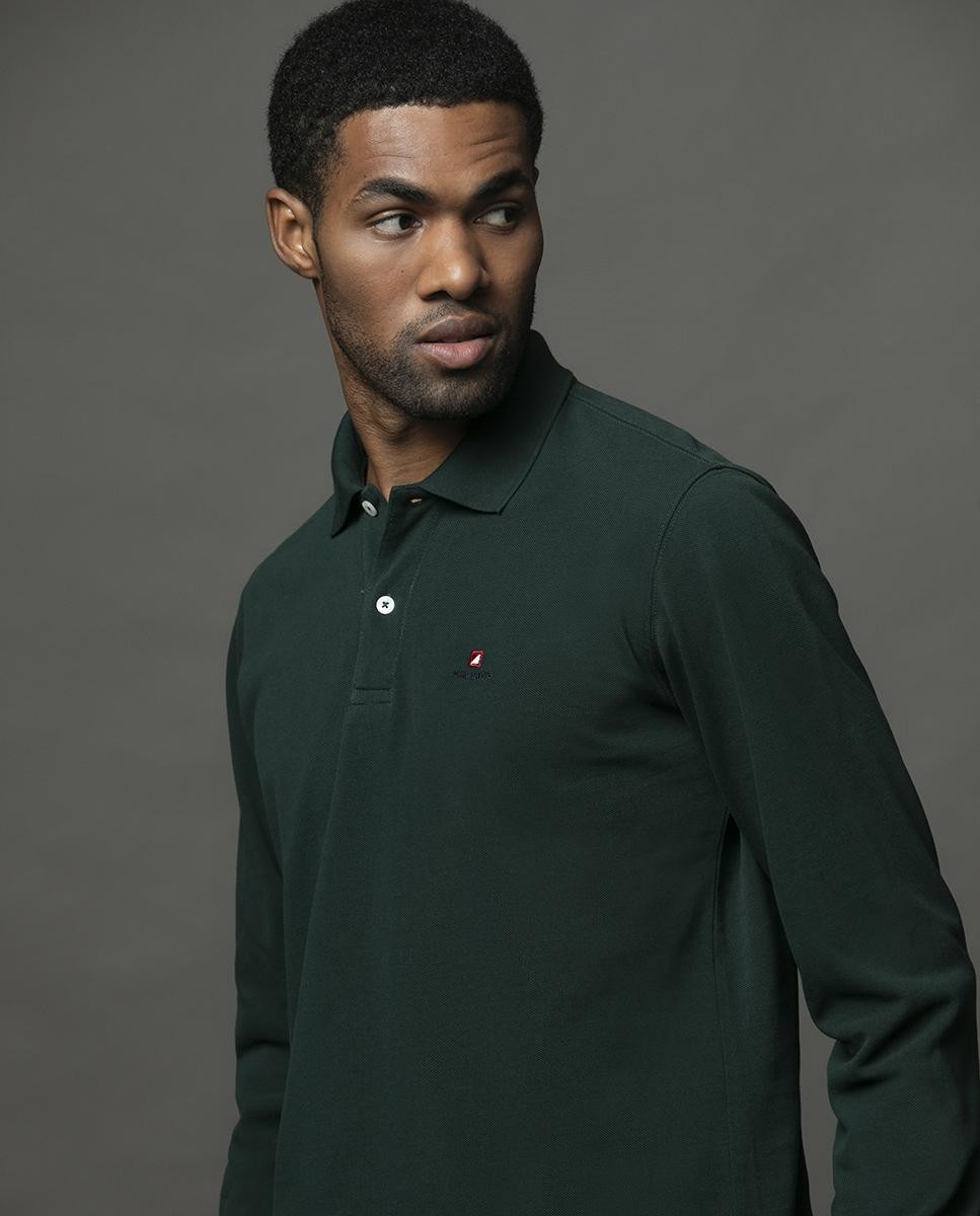 Long Sleeve Piquet Polo - Regular