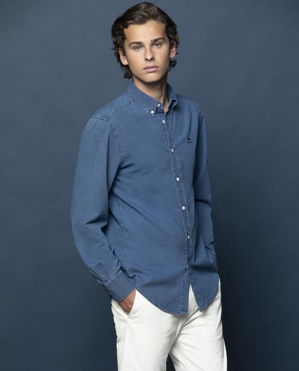 Camisa Oxford Indigo - Regular