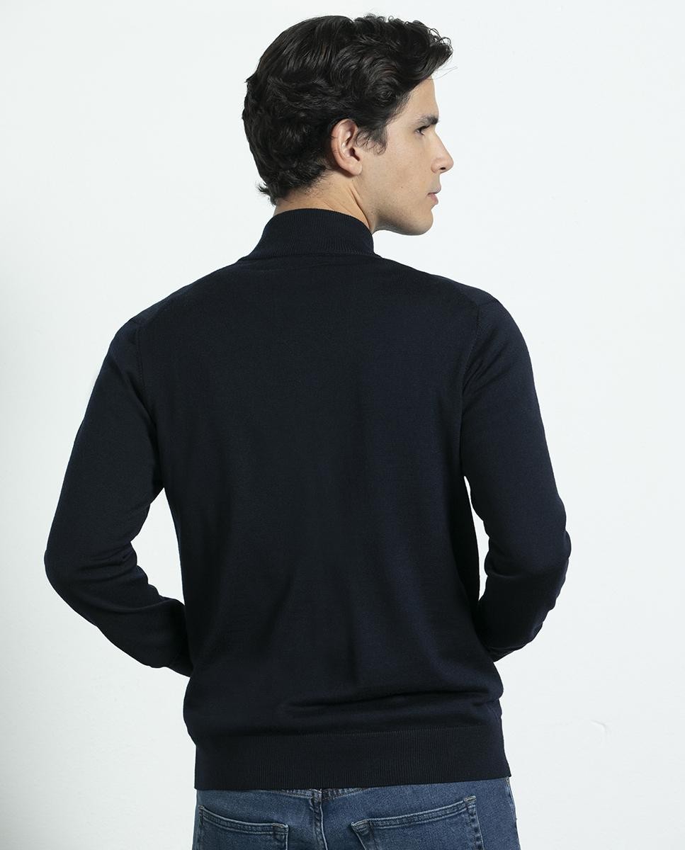 ADN Embroidered Merino Wool Zip Jacket