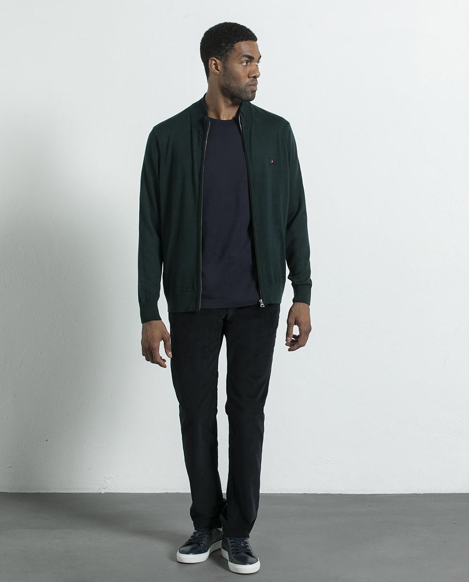 ADN Embroidered Merino Wool Zip Jacket