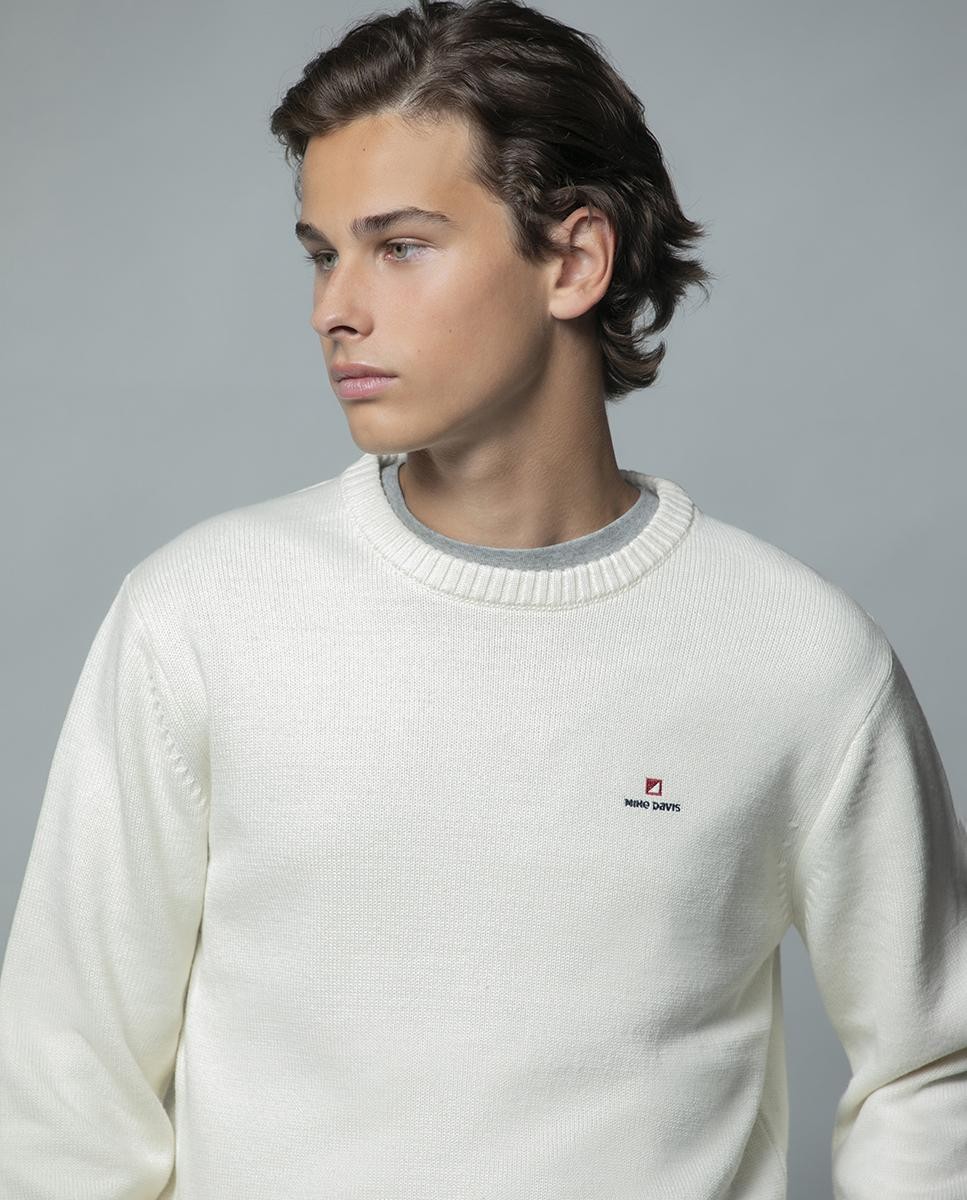 Merino wool embroidered crewneck Adn