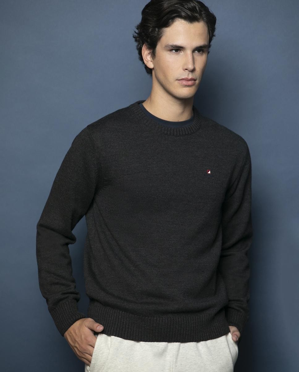 Merino wool embroidered crewneck Adn