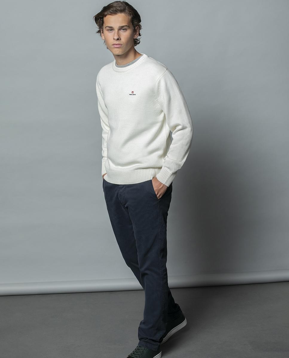 Merino wool embroidered crewneck Adn