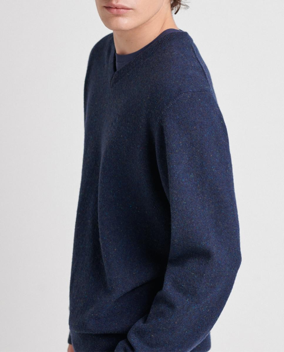 Pullover V'Neck Tricot Botoné