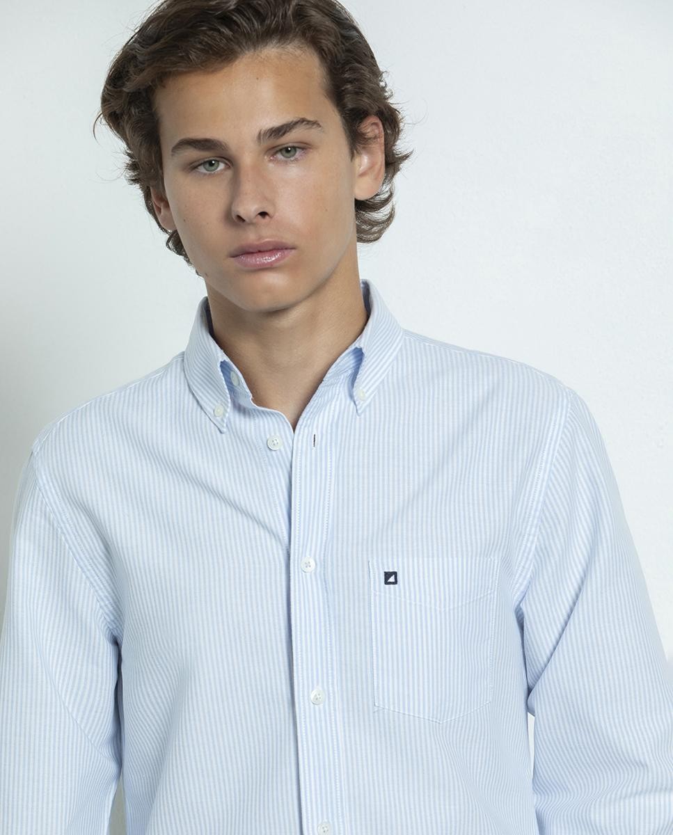 Basic Oxford Stripe Shirt