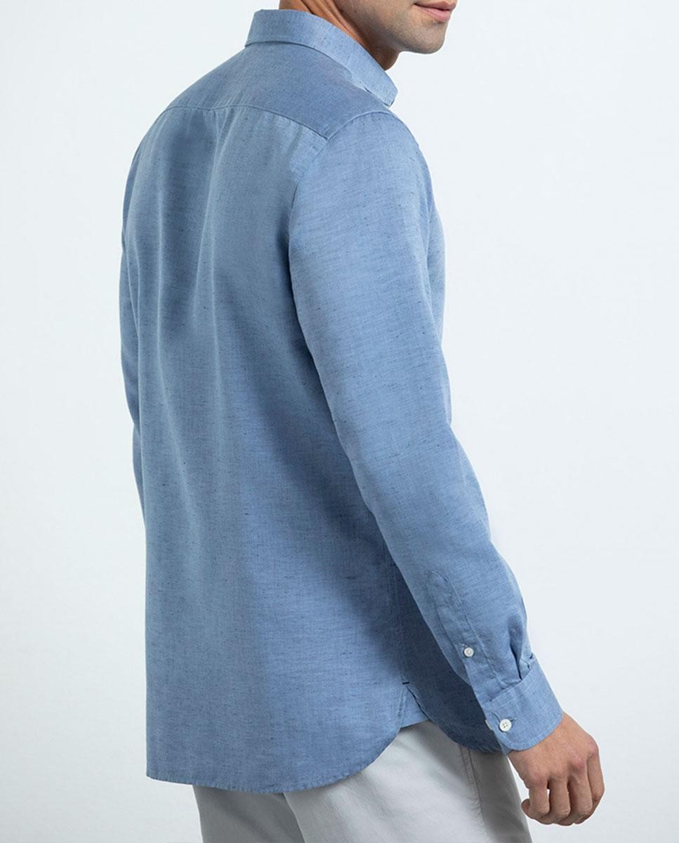Camisa de algodón / lino - Slim Fit