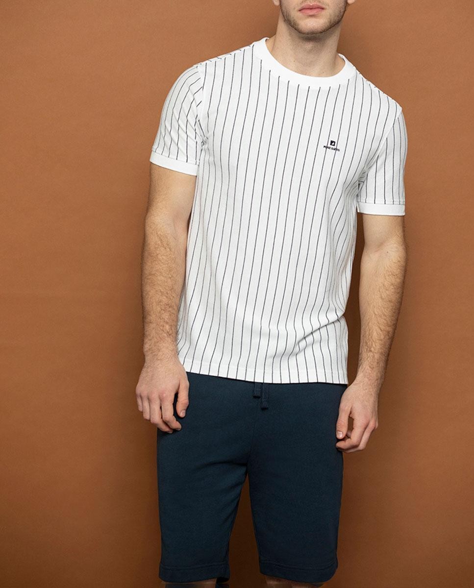 Camiseta de rayas verticales de piqué...