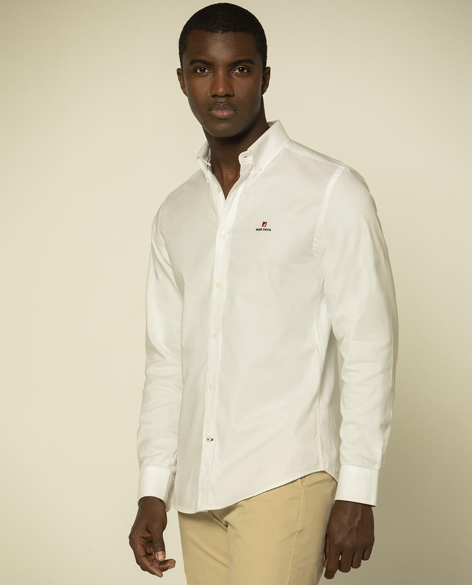 ADN Embroidered Oxford Slim Shirt