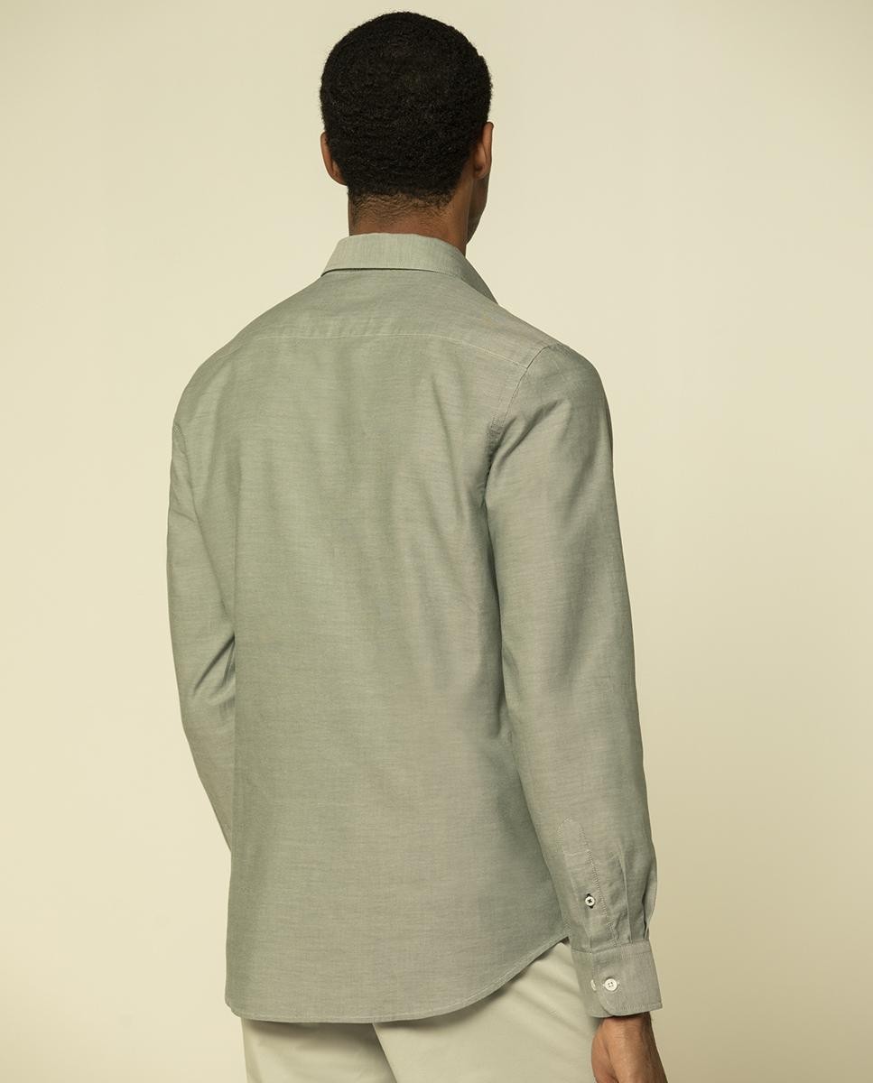 ADN Embroidered Oxford Slim Shirt