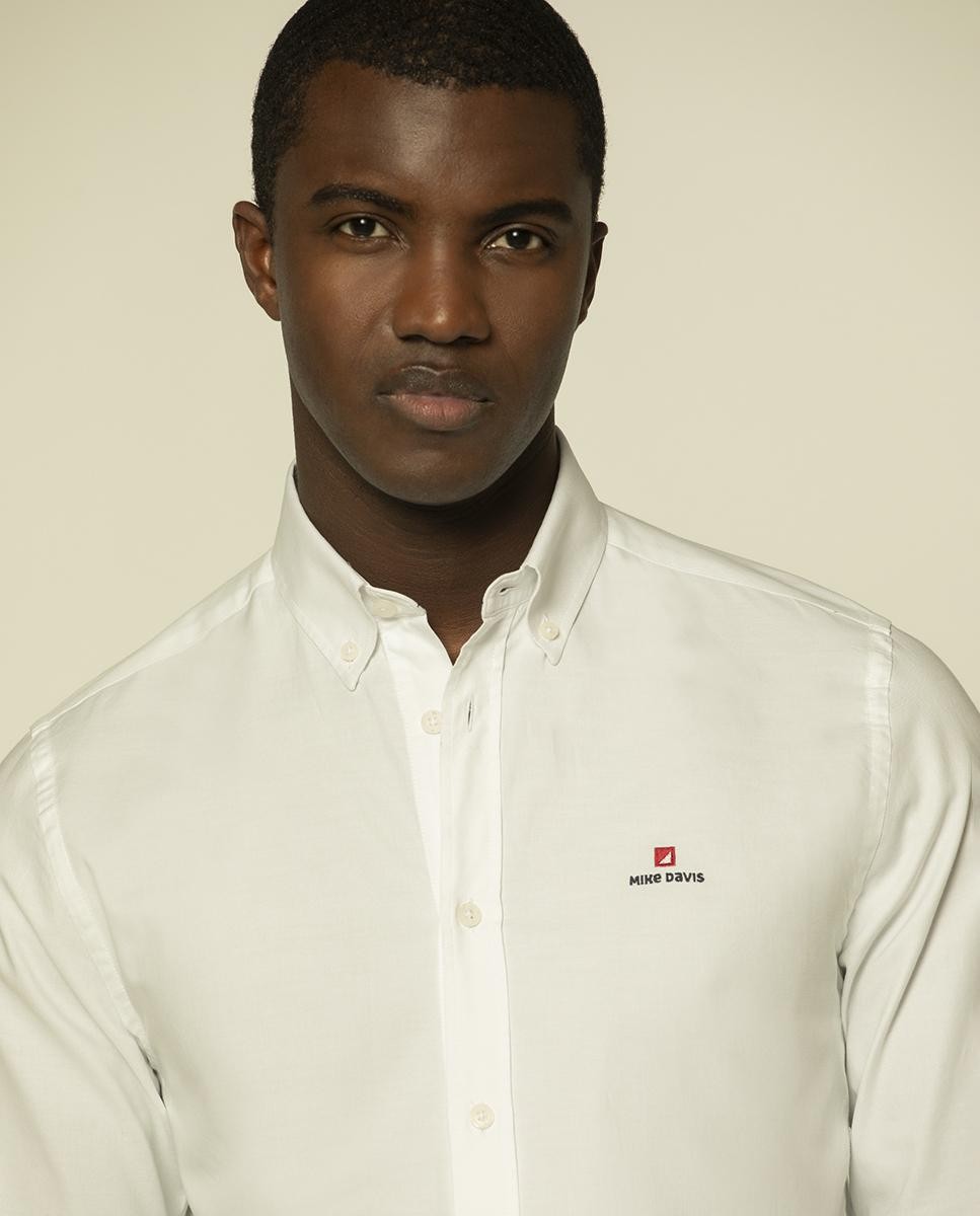 ADN Embroidered Oxford Slim Shirt