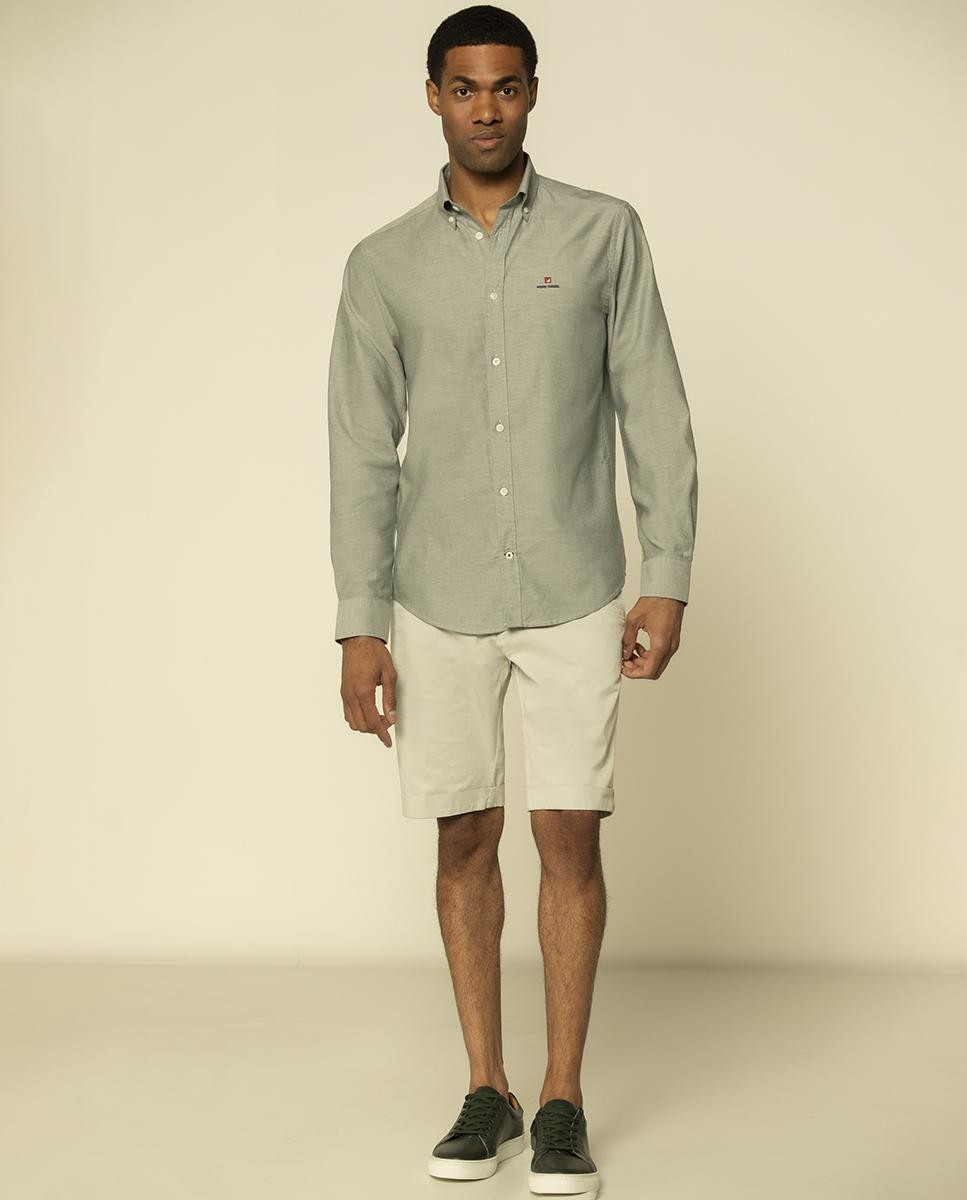 ADN Embroidered Oxford Slim Shirt
