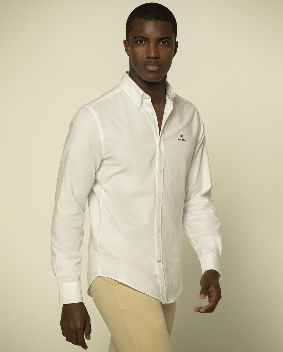 ADN Embroidered Oxford Slim Shirt