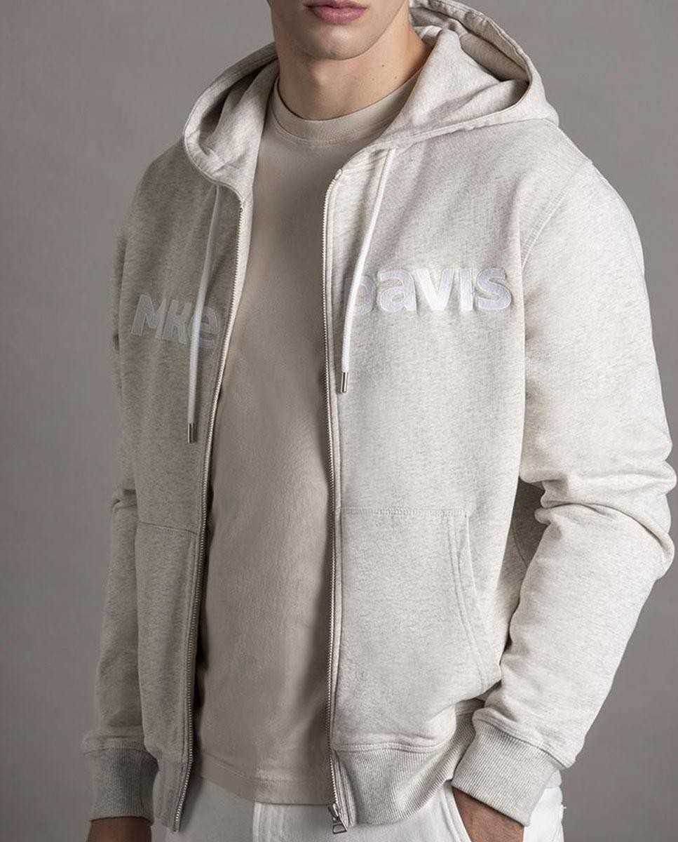 Hoodie Felt With Zipper Embroidered...