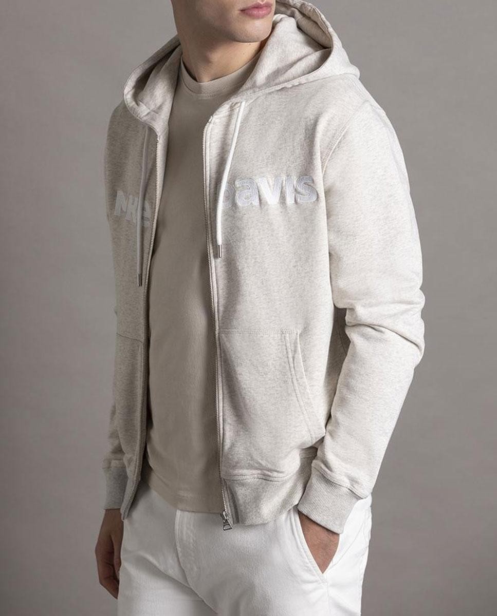 Hoodie Felt With Zipper Embroidered...