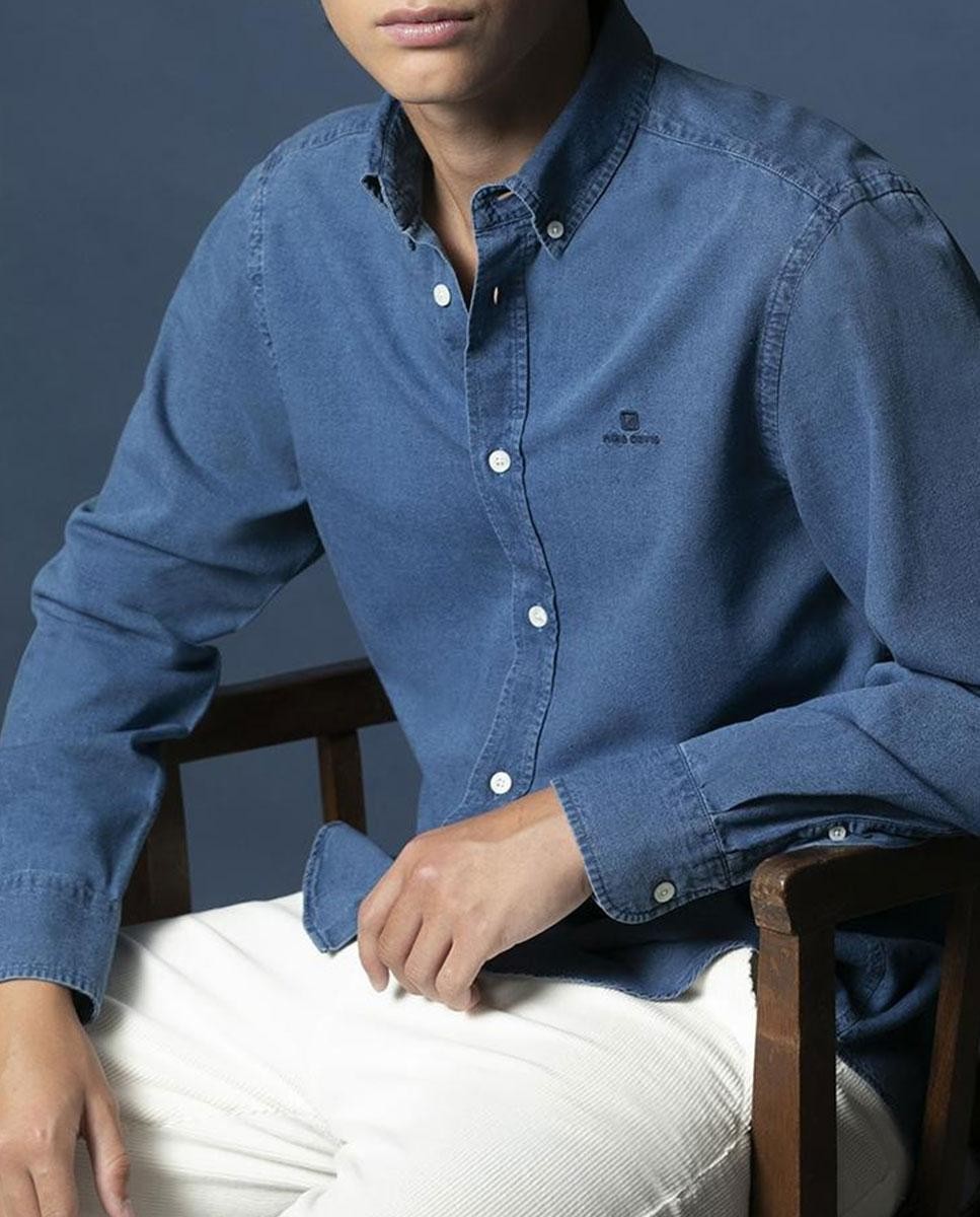 Camisa Oxford Indigo - Regular