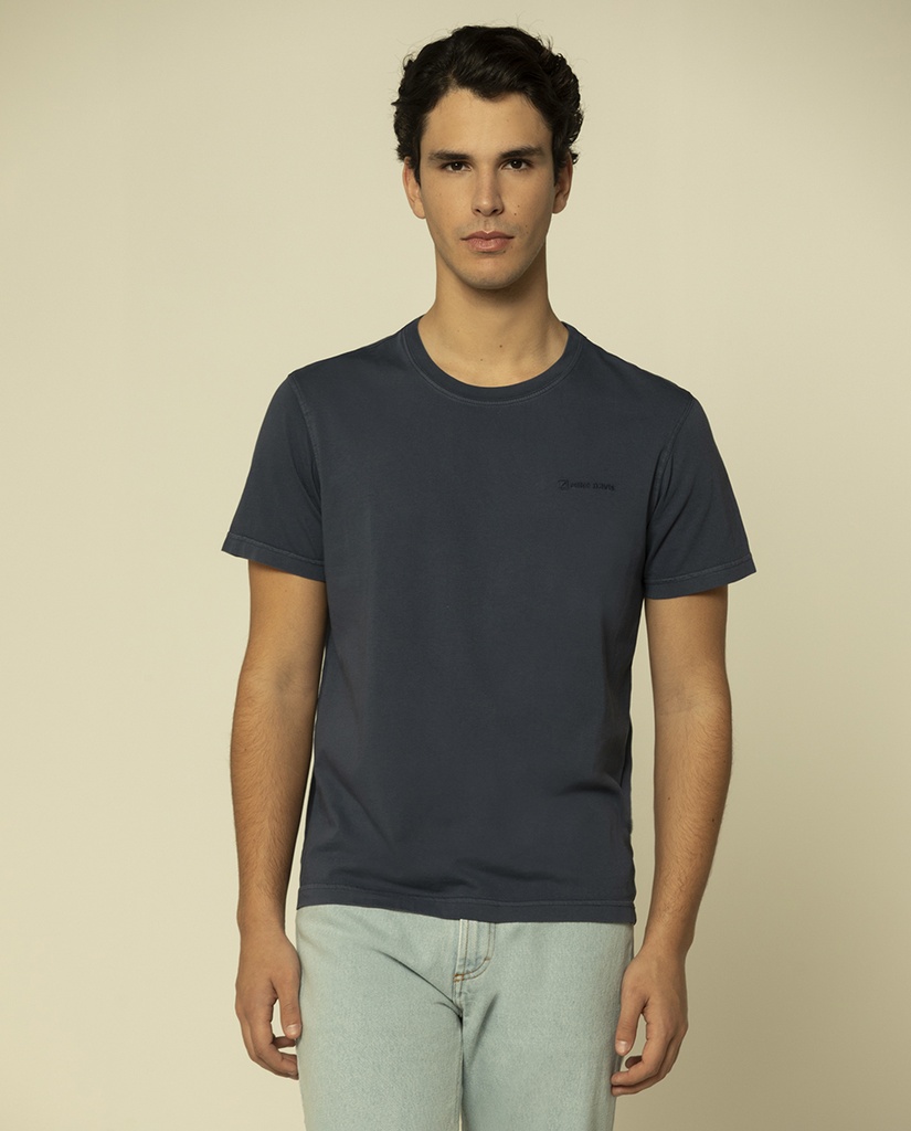 T-Shirt Jersey Fade Out C/ Bordado - Regular