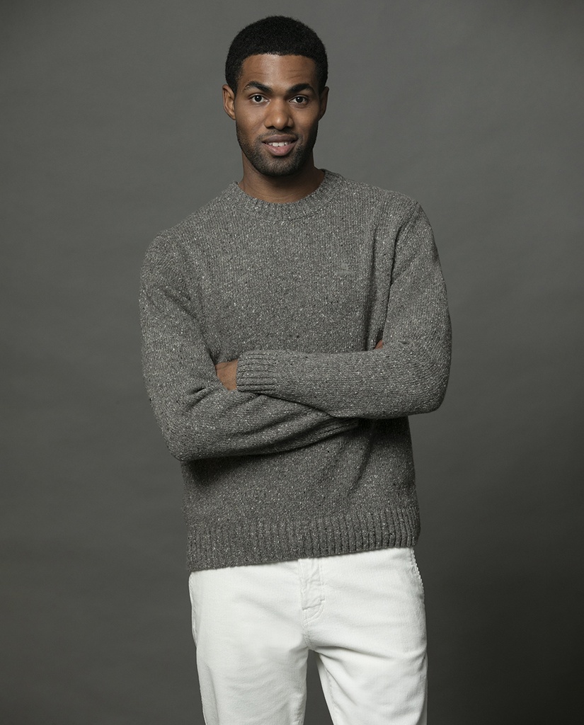Crewneck Tricot Multicolor Bordado Mike Davis