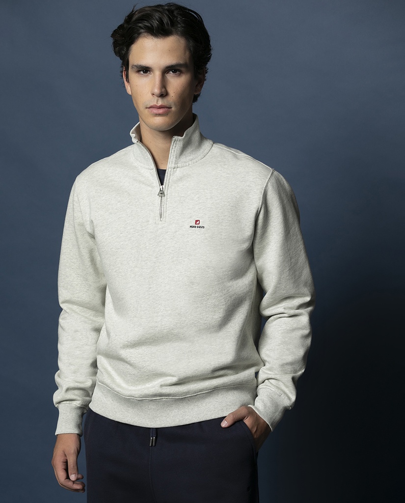 Polo Fecho Felpa Cardada Bordado ADN Mike Davis
