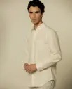 Camisa Seersucker com Bolso - Regular Fit