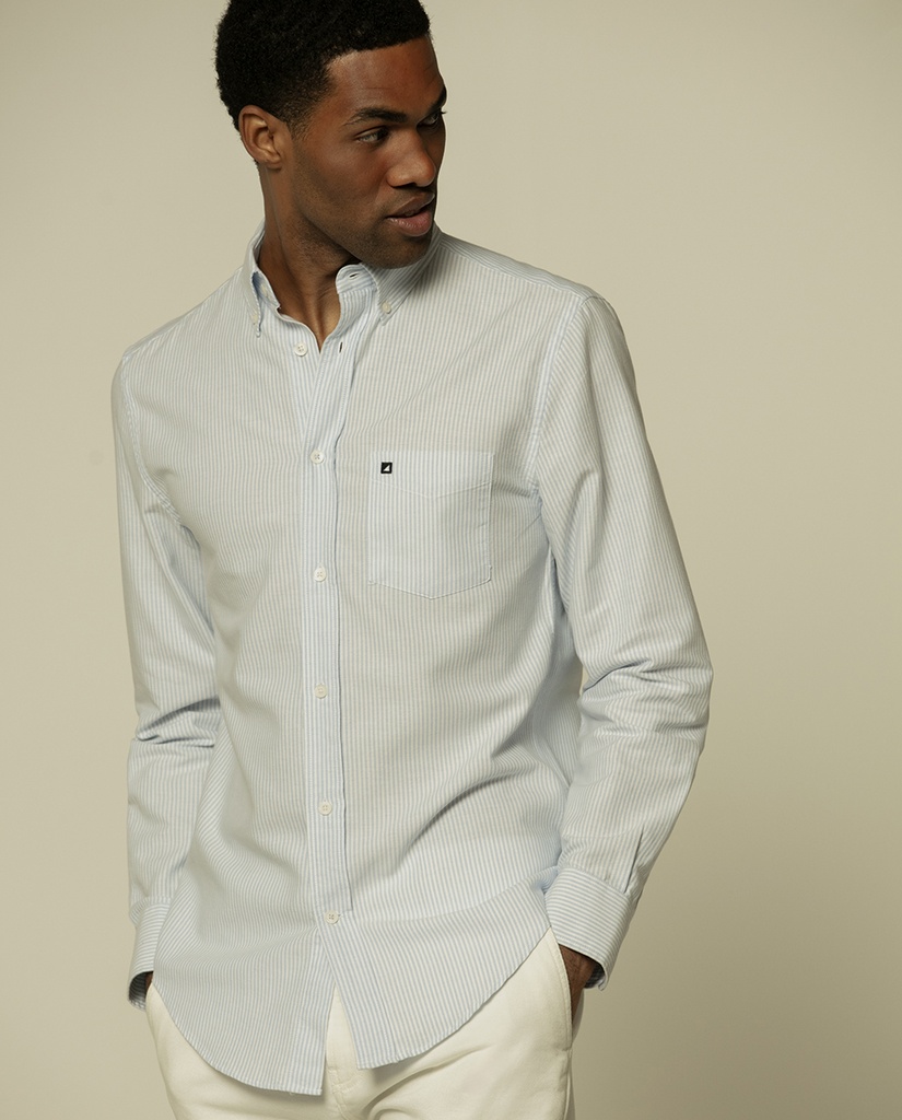 Camisa Risca Oxford Essential - Regular