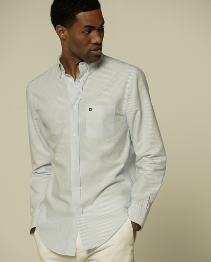 [5011000076300L] Camisa Risca Oxford Essential - Regular